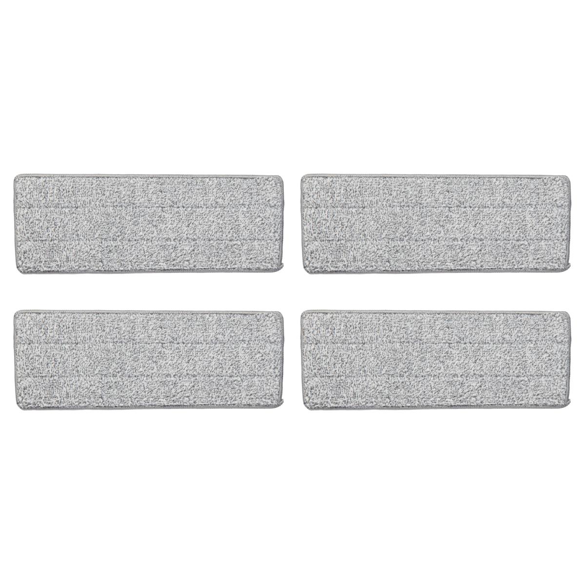 New and Easy 2 Chamber Microfiber Mop/Bucket Refill Pads Set of 4