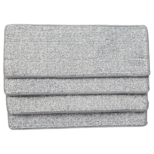 New and Easy 2 Chamber Microfiber Mop/Bucket Refill Pads Set of 4